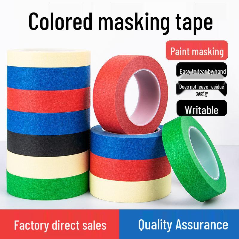 High-Adhesion Hand-Tearable Colored Textured Tape for DIY, Art, and Weddings – No Residue