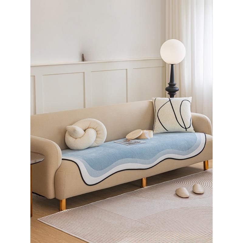 

Подушка для дивана из шенилла нестандартной формы, универсальная подушка Four Seasons, нескользящая, устойчивая к царапинам, однотонная, цвета зеленого матча, цельная 70*70cm