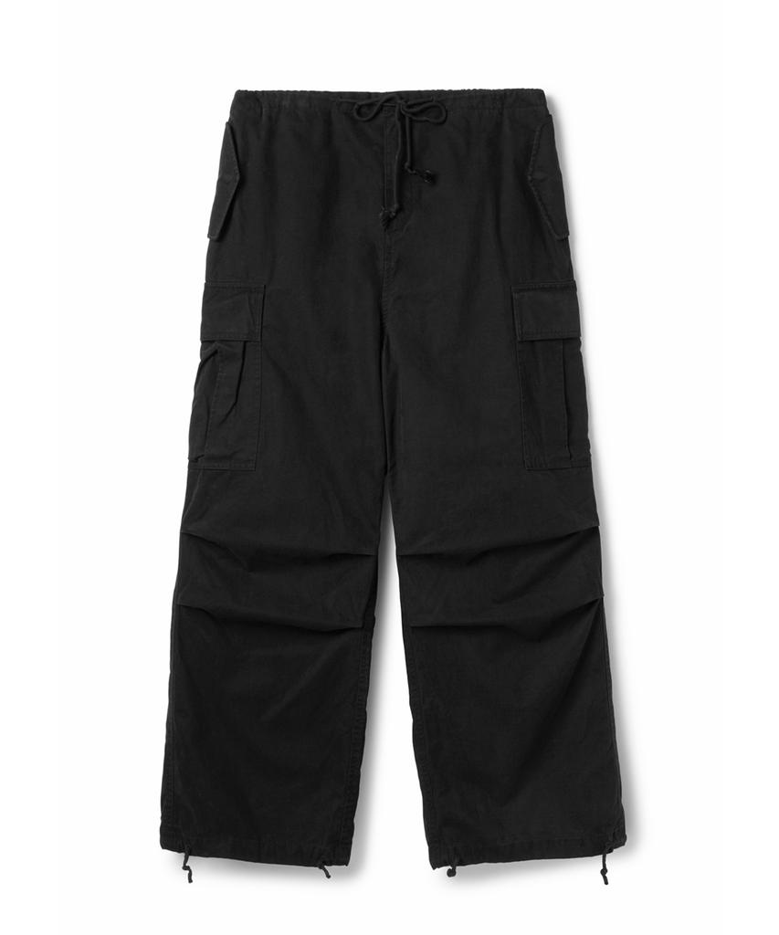 SIO Cargo Cotton Big Pants_Black