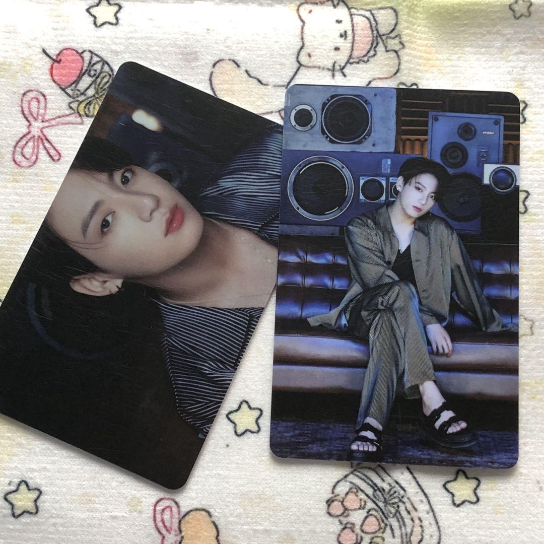 

[Б/У] BTS Bangtan Коллекционная карточка BE Невыпущенная Чонгук Счастливый Дроп 2 Карты