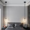Modern Einfache Schlafzimmer Nachttisch LED Pendelleuchten Kreisringe LED Hängelampe Kücheninsel Geschäft Bar Café Lange Linie Kronleuchter