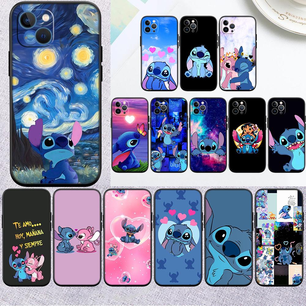 Cartoon Stitch Handyhülle für Samsung Galaxy S24 S25 Ultra FE Plus Edge A22 A24 A25 A35 A02S A21S