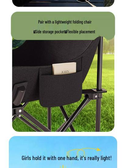 Portable Folding Roll-Up Camping Table and Chair Set - Ideal for Picnics and Barbecues