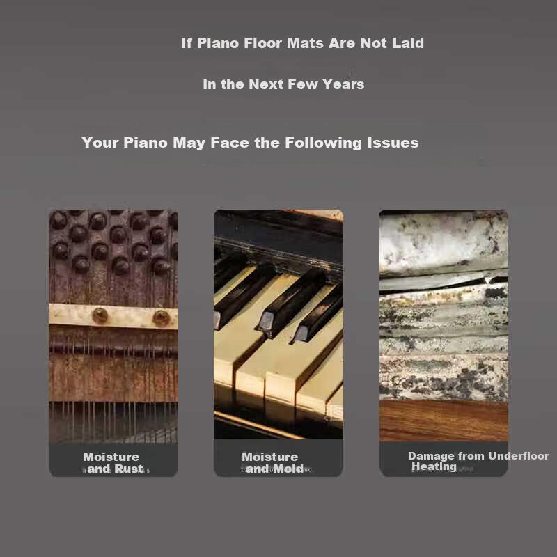 Piano Soundproof Carpet Thickened Noise Reduction Shock Absorption Floor Mat, Piano Bench Cushion Floor Noise Reduction Pad, 60*160cm