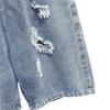 Men's denim ripped casual daily loose and versatile trend summer retro breathable simple fashion five-point pants tide