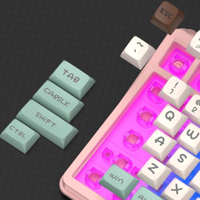 ABS Cord Computer Keyboards RGBs Lighting 97Key Compact Layout Volumes Control Knob For Gamers And Professionals