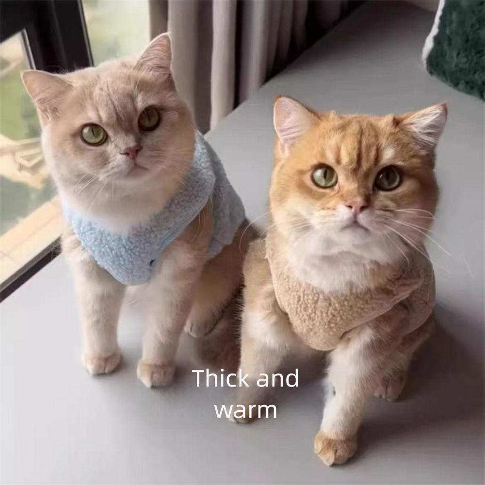 Pull Doux pour Chat Vêtements d'Animal de Compagnie en Peluche Veste Amusante pour Chien pour Chiot Chats