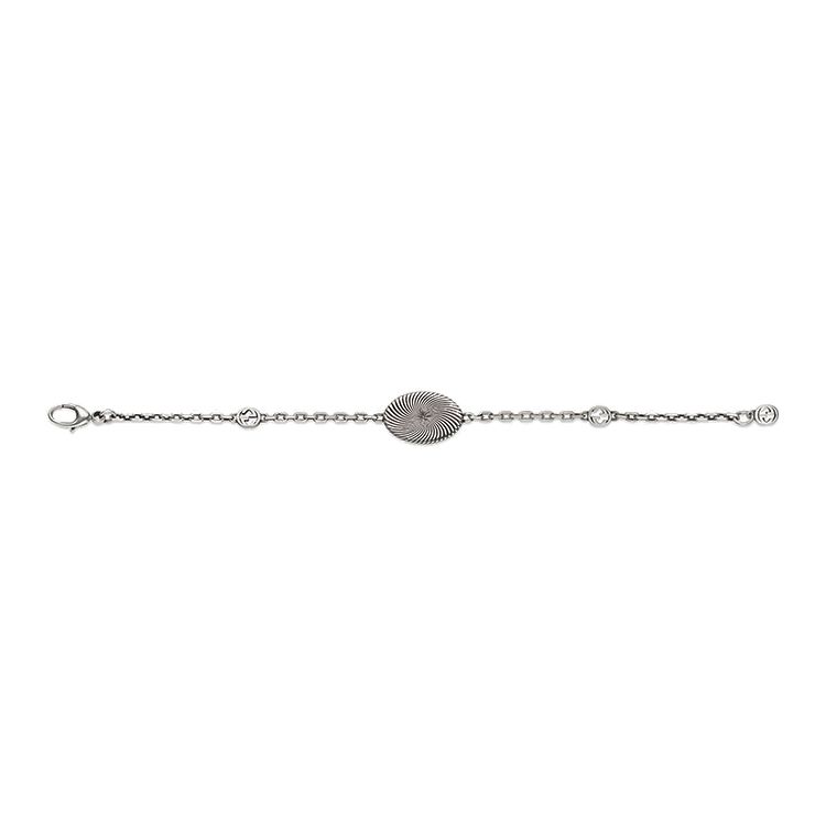 Gucci Double G Vintage Style Matte 925 Silver Bracelet Women bracelet 627749-J8400-0701