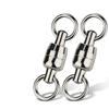 5pcs Swivels Ball Bearing Swivel Solid Rings Stainless Steel Solid Fish Connector  Saltwater Fishing