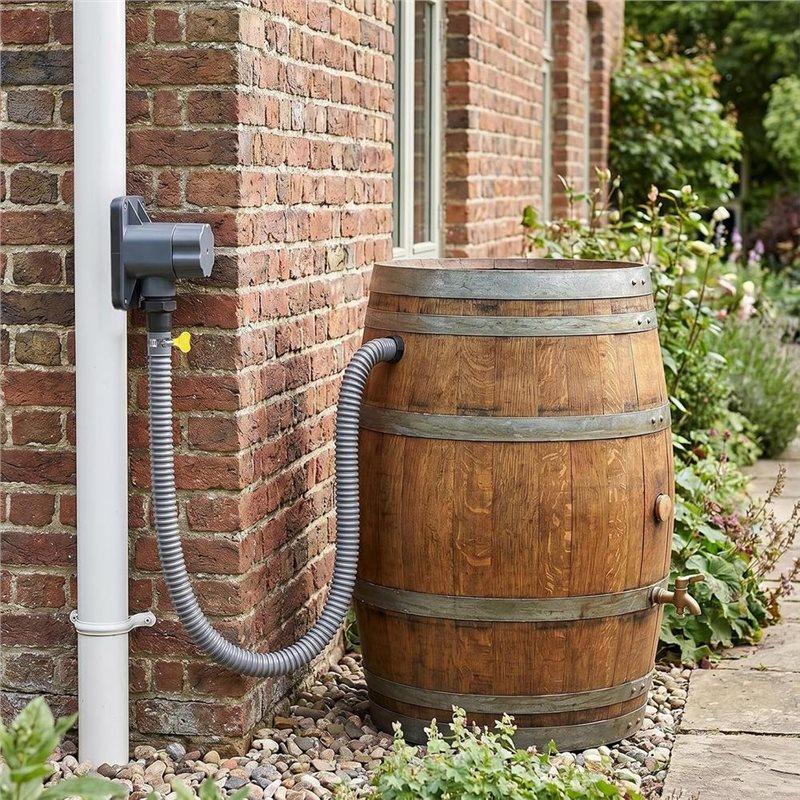 ABKP-Rain Butt Connection Downpipe Set Rainwater Collector For 70- 110 Mm Downpipes Complete Rain Butt Diverter Set With Hose