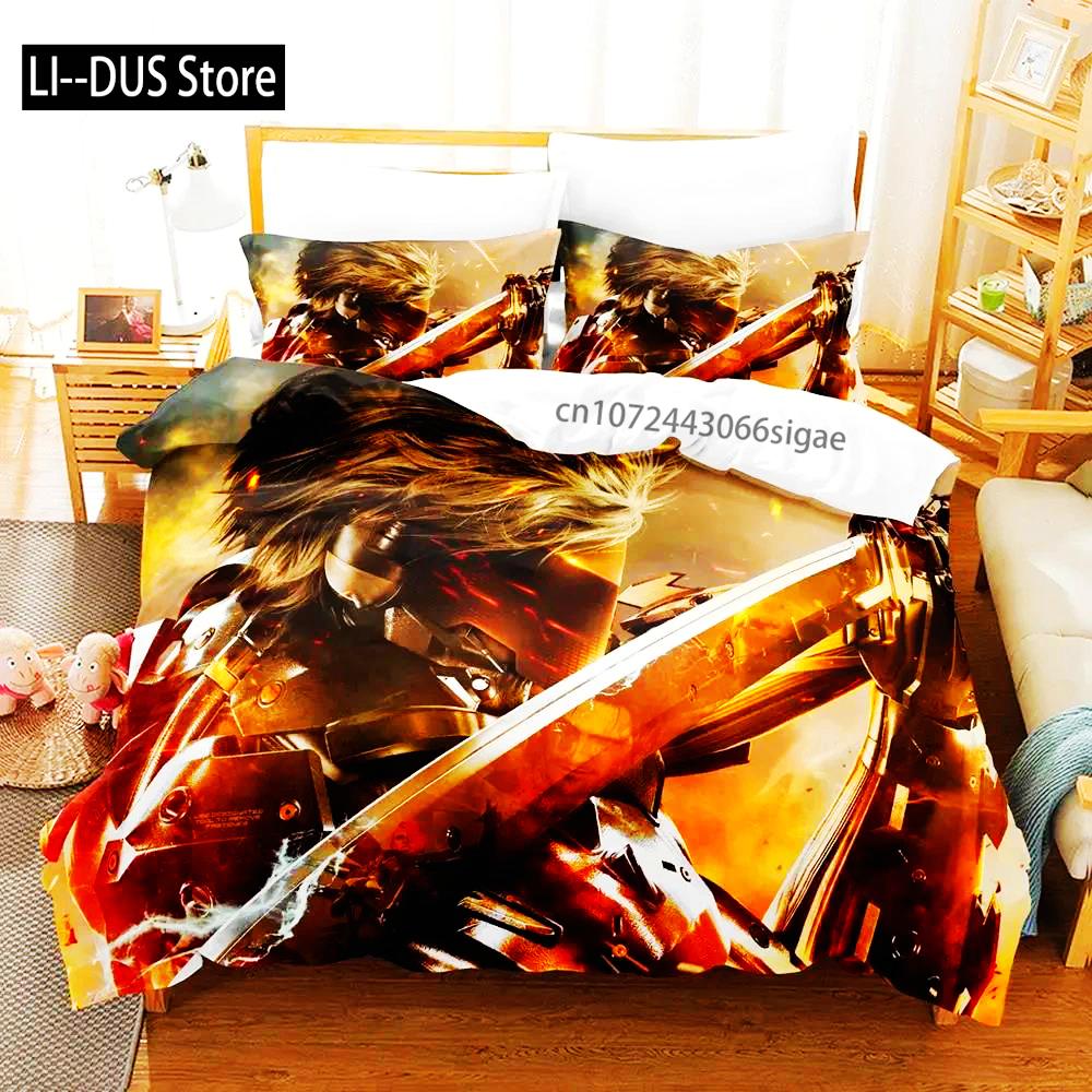 Metal Duvet Cover Set For Adults And Boys Bedroom 2025 Duvet Cover Bed Set Quilt Cover Pillowcase Single Double Queen King Size