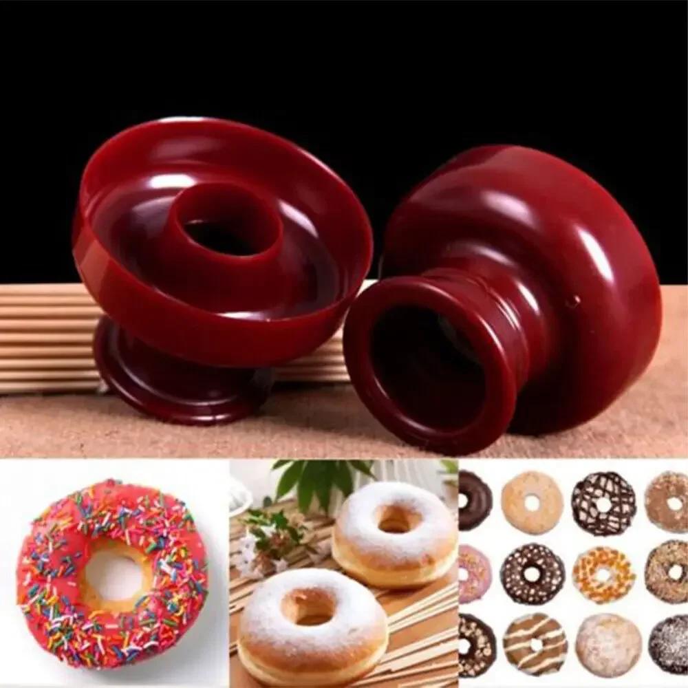 Fudge Donut Maker Cutter Cake Mold Flower Heart Shape Cake Bread Dessert Bakery Mould Jelly Mold Chocolate Mold Baking Tools