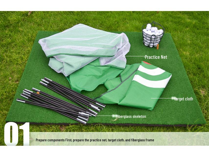 PGM Golf Practice Net - Indoor Swing and Hitting Cage Tent