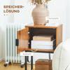 Console Table In Industrial Design Side Table Sideboard 1 Cabinet Natural Wood + Black