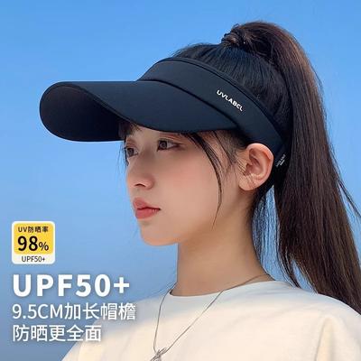 Sombrero deportivo con protección solar para mujer, sombrero de sol de verano para maratón, sombrero de sol de ala corta para hombre, ciclismo, parte superior vacía, visera de pico de pato