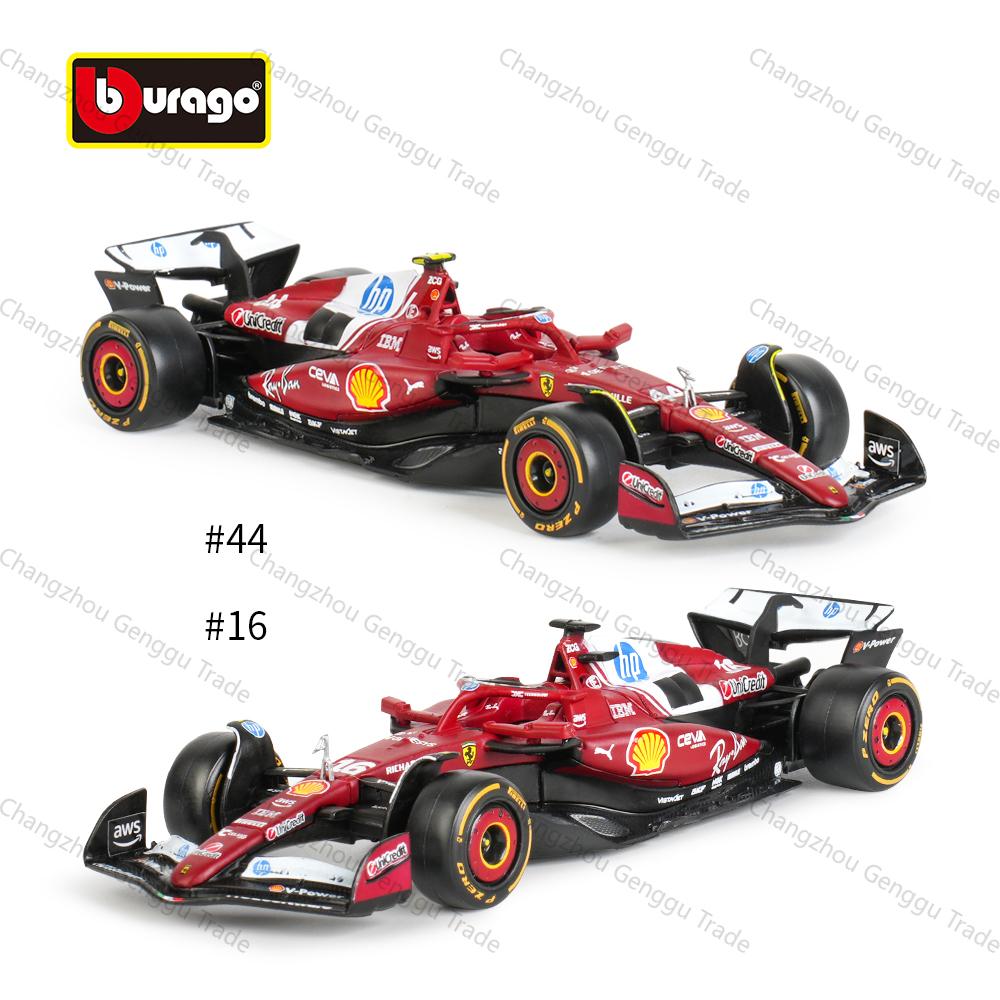 Bburago 1:43 2025 Ferrari SF25 #16 #55 F1 Závodní Formula Statická Simulace Slitina Diecast Model Auta
