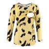 Women Mom Pregnant  Baby Maternity Leopard Print Tops Blouse Clothes