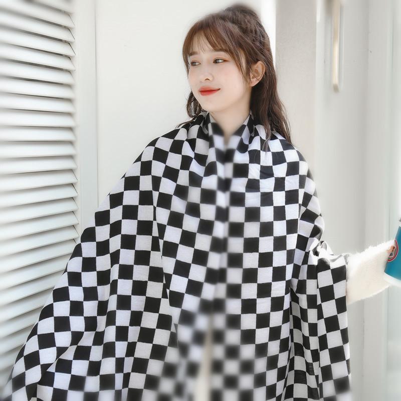 Plaid Scarf Korean Version Autumn and Winter Women's Shawl New Plaid Scarf Wool Winter Scarf