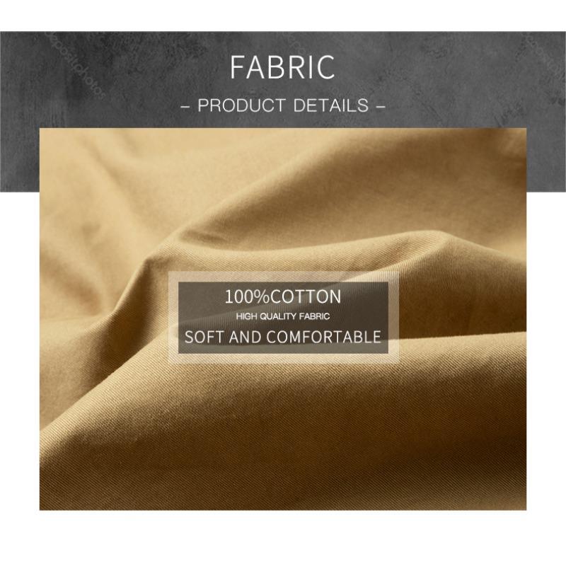 Mens Solid Color Turn Down Collar Double Pocket Short Sleeve Casual Work Shirt