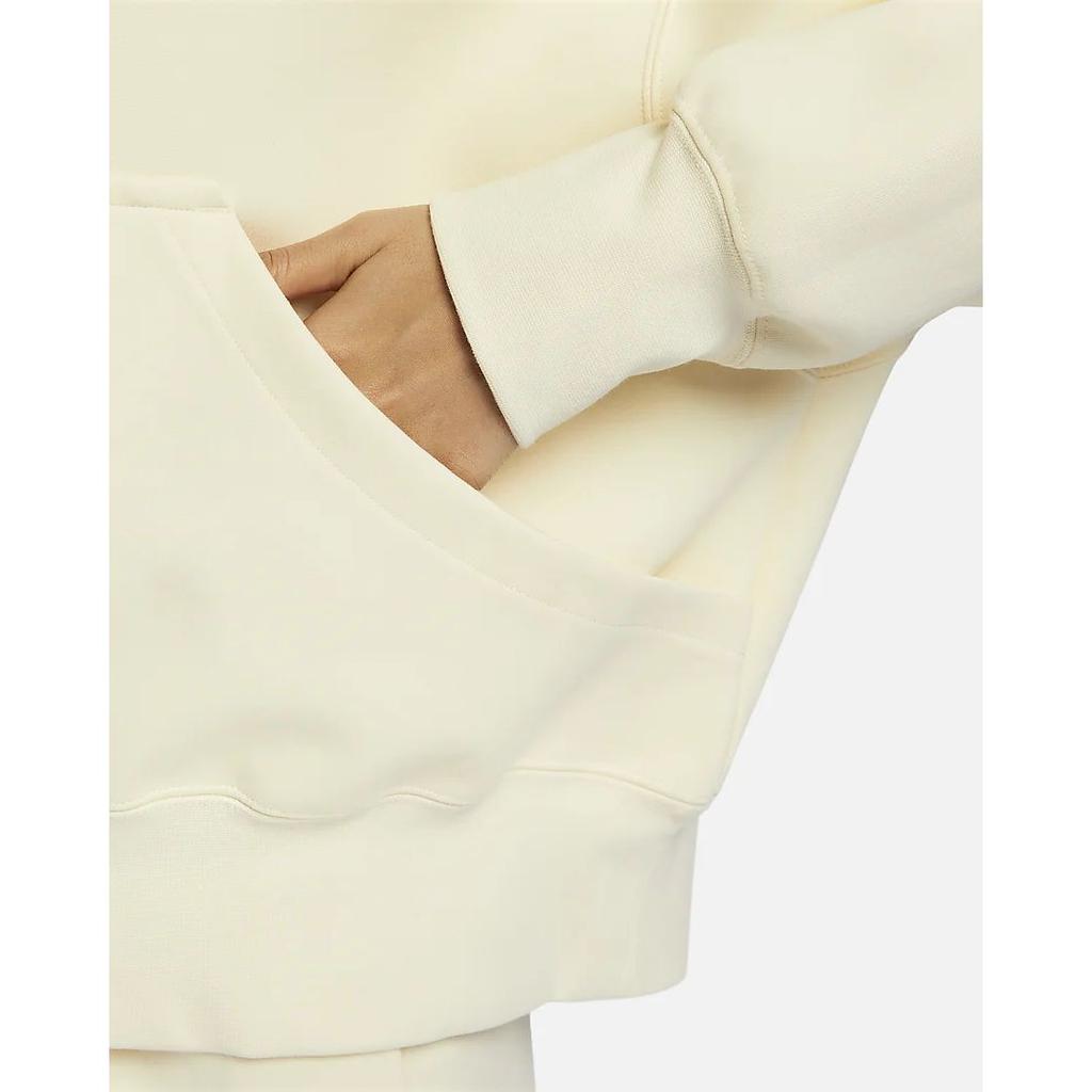 Nike Sportswear Letter Print Hooded Casual Long Sleeve Sweatshirt Women Sweatshirt Coconut-Milk HF5039-113