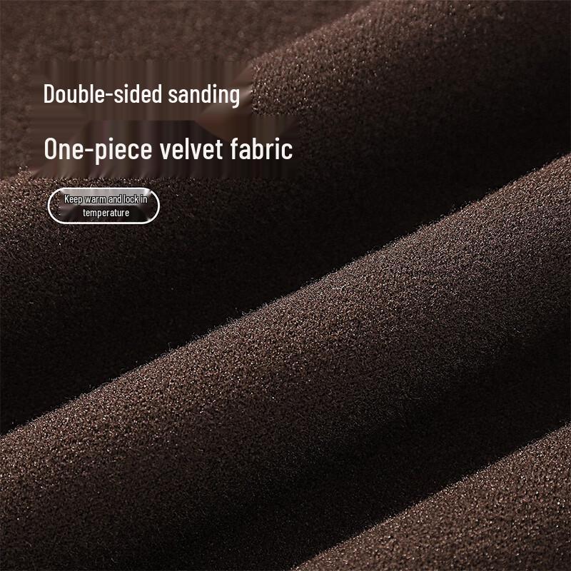 Hodo Herren Winter Rollkragen Doppel-seitiges Fleece T-Shirt