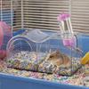 3 In 1 Hamster Hideout Acrylic Sand Bath Box Tunnel System Small Pet House  Sand Bathing