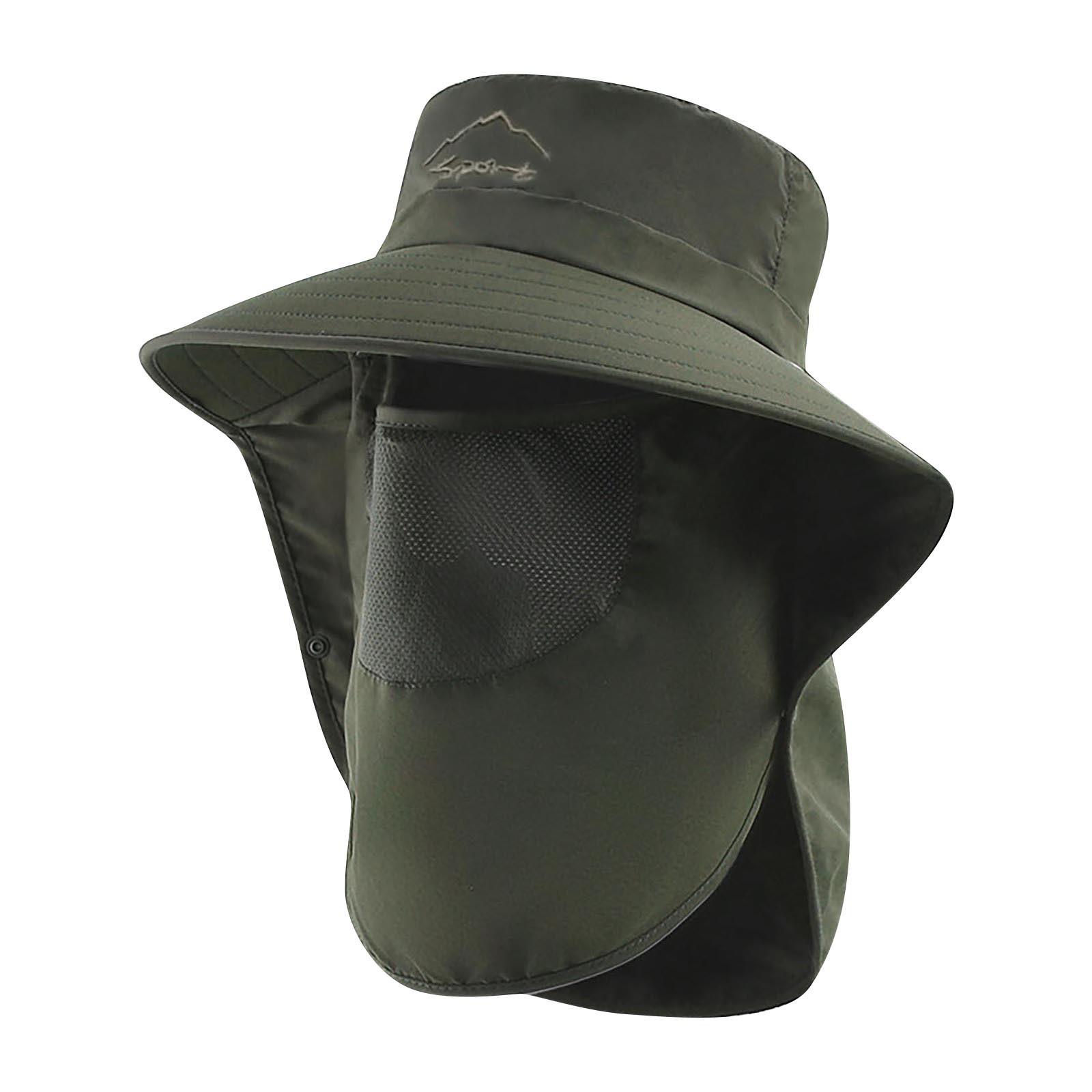 

Летние мужские уличные солнцезащитные шляпы с хвостиком, сетчатая дышащая солнцезащитная шляпа в рыбацком стиле с полями, альпинистская солнцезащитная шляпа One Size армия зеленый