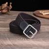 Elastic Stretch Canvas Belt - 100cm No-Hole Woven Belt for Men, Women, and Students