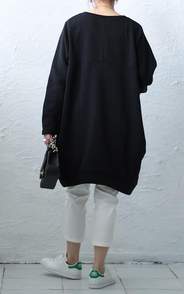 Gold Japan Plus Size Cocoon Long Perfect for and Size 4L Women's Tunic, Sleeve, Fleece-Lined, Fall, Spring, Autumn, Winter, Cros-140107, Black,