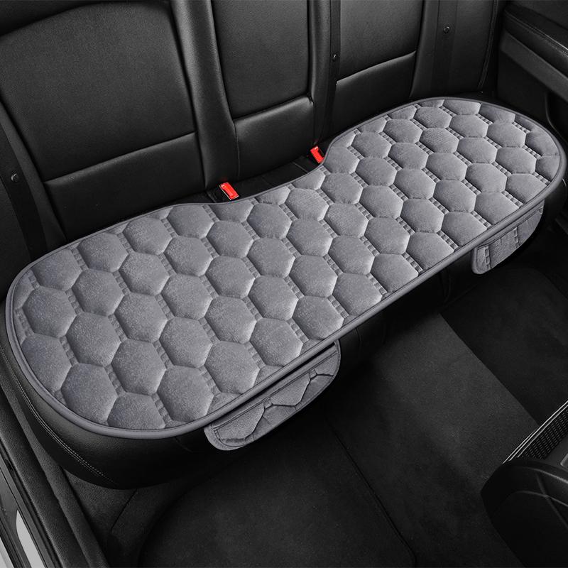 Winter Warmth Thicken Auto Seat Cushion Universal For All Seasons Fleece Anti-Slip Backrest Pad Comfortable And Breathable