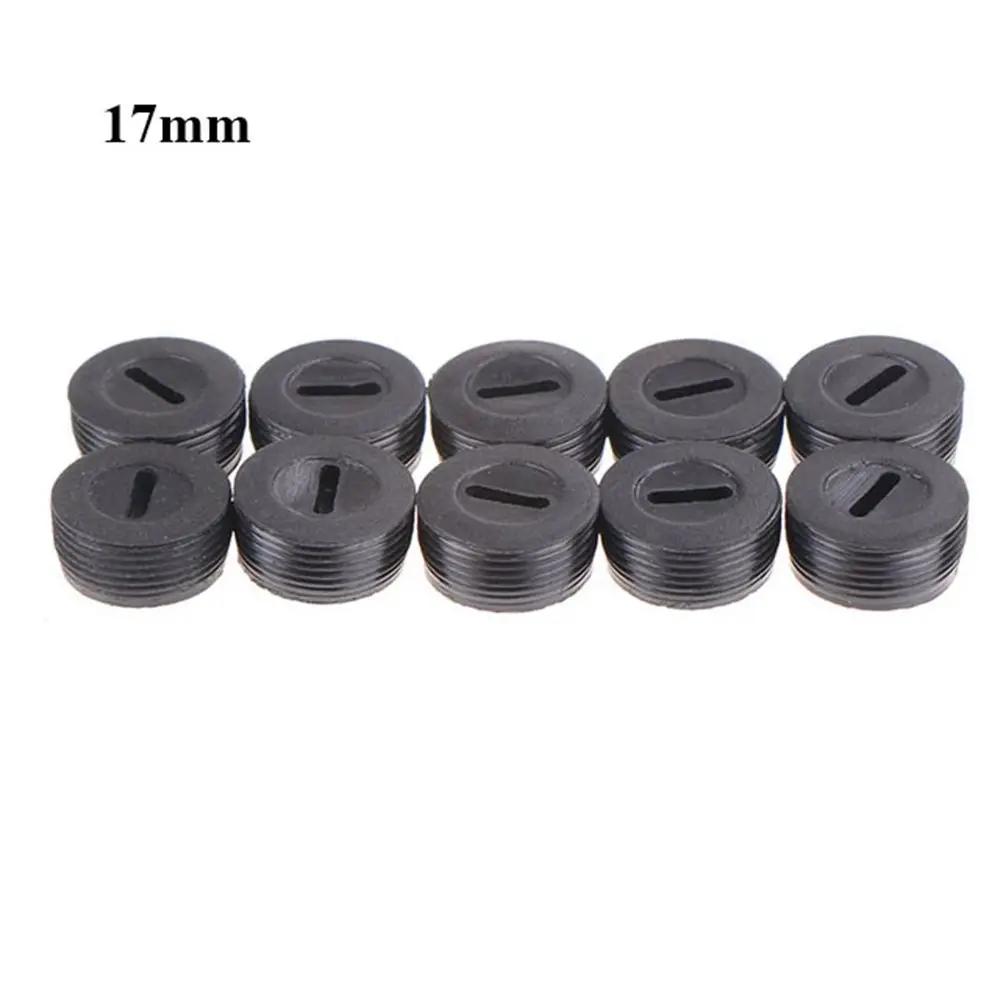 10 Pcs Case Dia.12mm/13mm / 14mm / 15mm / 16mm / 17mm/18mm / 20mm / 22mm Black Plastic Screw Carbon Brush Holder Caps Power Tool