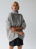Women's Thickened Knitwear: Loose High Neck Sweater for Autumn & Winter Fashion