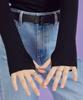 KOLEAT [Warmer Ver.] Knit Turtleneck Long Sleeve (Black) Hand Warmer Inner