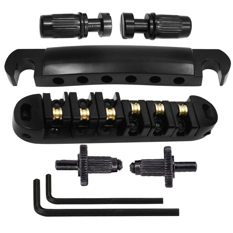 Roller Guitar Bridge Tailpiece For Electric Guitar Parts Gold/Silver/Black