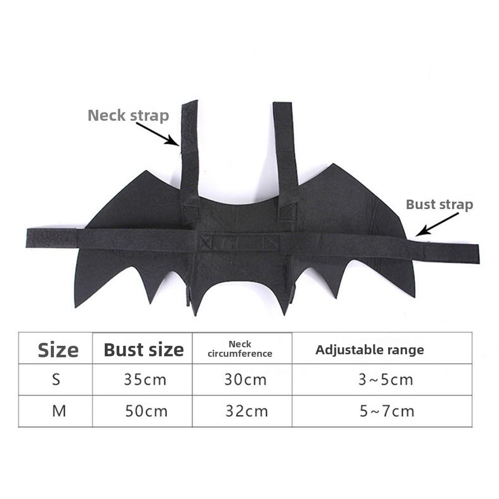 Pet Cat Horn Wings Two-piece Set Clothing Pet Transformation Outfit Horn Bat Funny Costume Cat Demon Halloween Funny Pet Clothes
