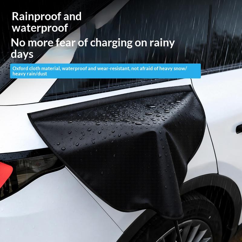 Electric Car Charger Cover Outdoor Car Charging Port Rain Cover Waterproof Charging Plug Protection For Electric Vehicle
