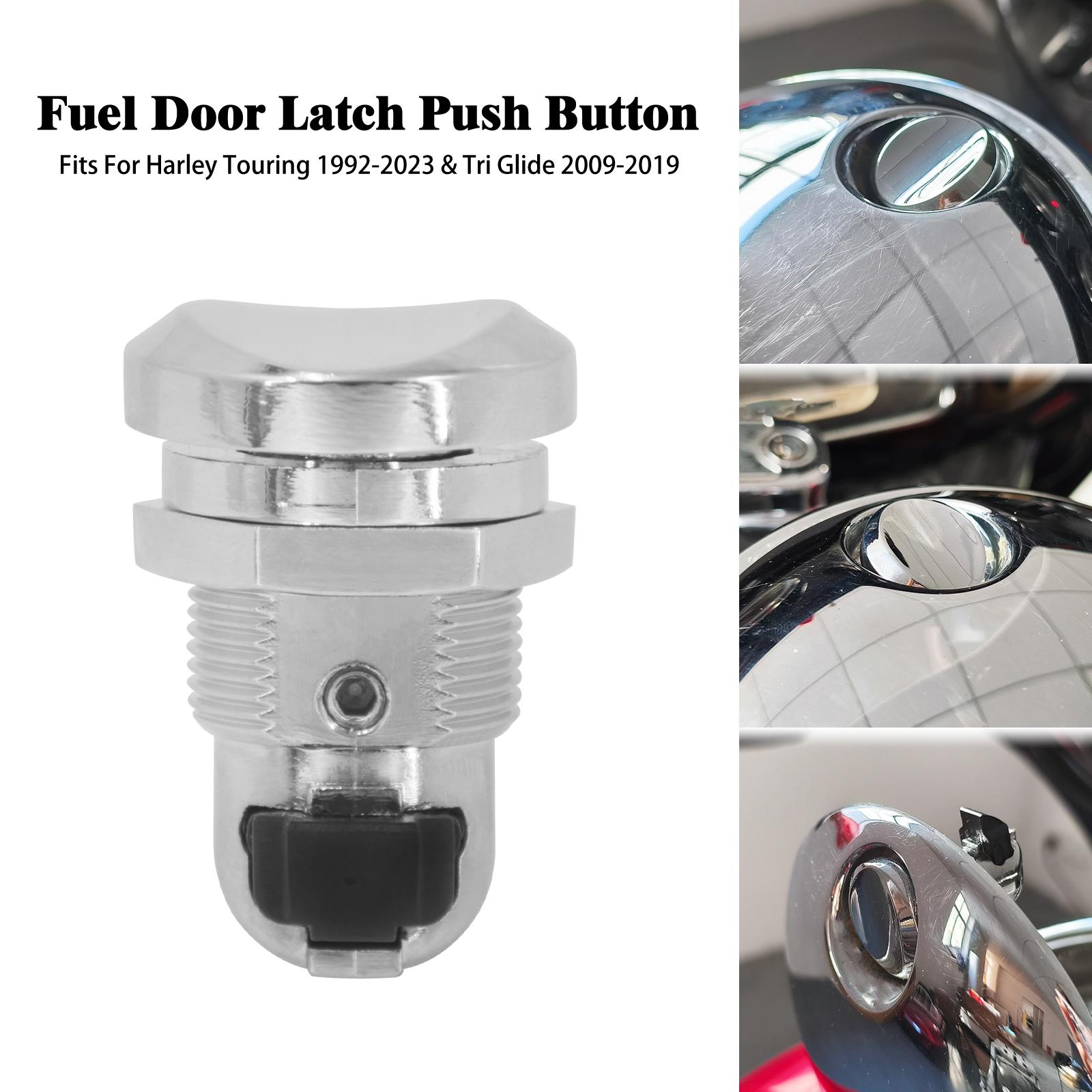 Motorcycle Fuel Door Latch Push Button Gas Tank Cap For Harley Touring Road Street Electra Glide Road King 92-2025 Ultra Limited Latch Push Button B