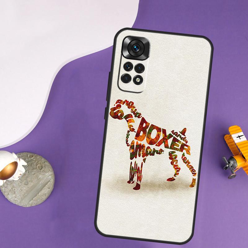 

Boxer Dog Puppy Case For Xiaomi Redmi Note 14 13 Pro 12 9 10 11 Pro 10S 11S 12S Redmi 14C 13C 10C 12C Cover Redmi 14C