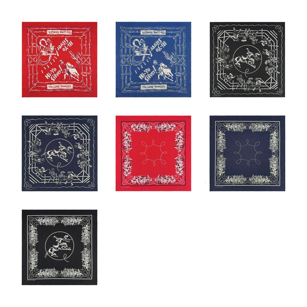 Vintage Bandana Scarf with Cotton Western Print Breathable and Comfortable for Men and Women Outdoor Sport Headpiece