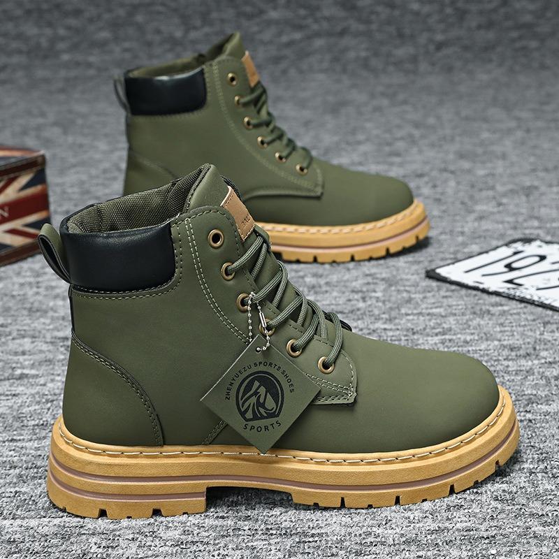 Extra Nagy Méretű Martin Bakancs Férfi Csizma Vintage Magasszárú Munkáscsizma