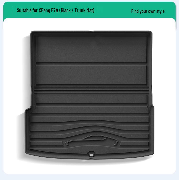 Compatible TPE Floor Mats, Seat Back Mats, and Trunk Mats for Xiaopeng P7/P7i/P7+ (Models 23-26)