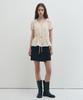 Deuloupisumeon Ribbon Puff Sleeve Blouse [Black]