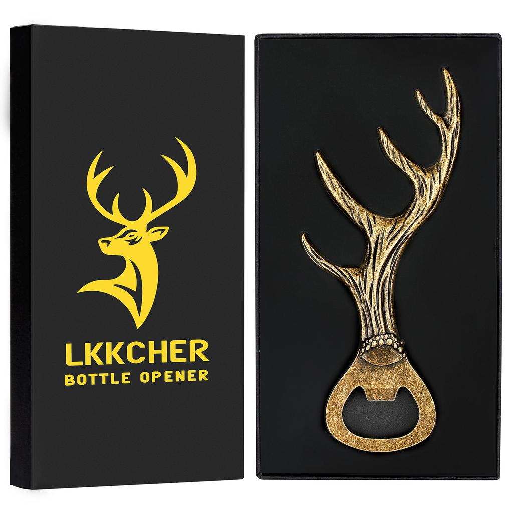 Beer Opener Creative Antler Shape Cool Original Gifts for Men Luxury Bottle Opener Beer Accessories Funny Vintage Corkscrew