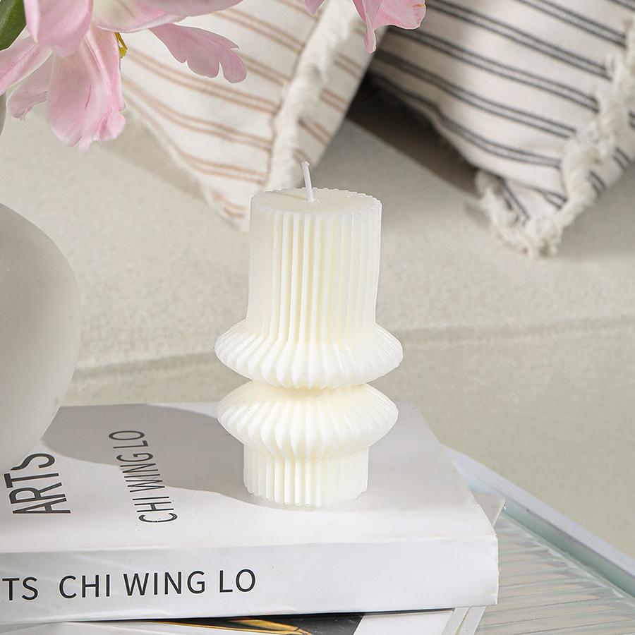 1pcs Nordic Style Cylindrical Candle Smokeless Candle for Wedding, Party, Birthday Decoration, Nordic Home Decoration, Bedroom
