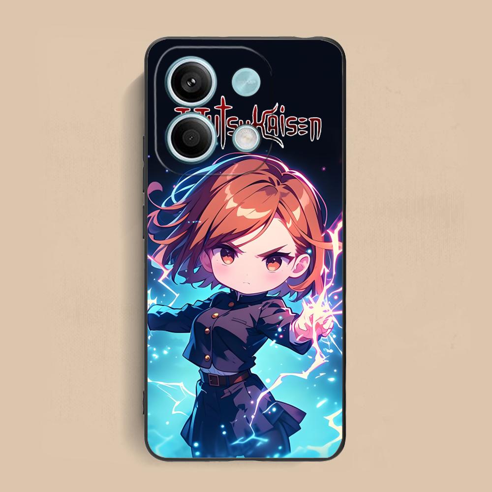 

Jujutsu Kaisen Nobara Mobile Phone Case for Xiaomi Redmi 15 14 13 12 A5 3 2 1 C Plus 4G 5G Colorful Printing Cover Pretty Cover Redmi A1+