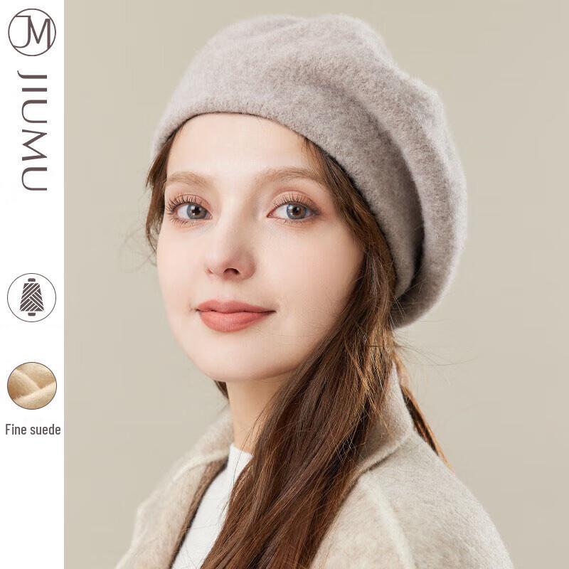 JIUMU Women's Autumn/Winter Beret Painter Hat