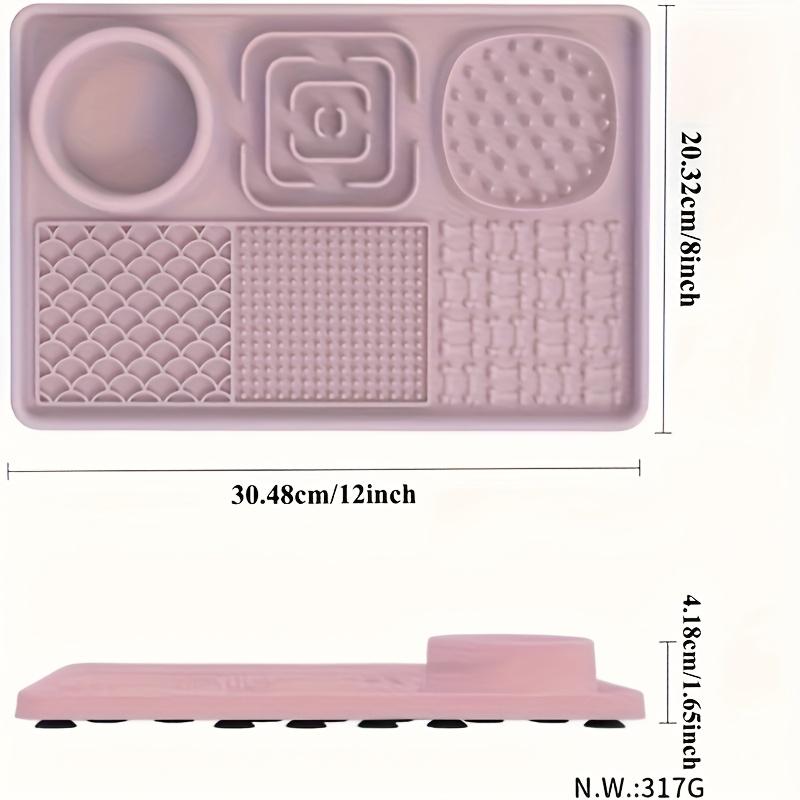E52 Powerful Suction Cup | 6-In-1 Multifunctional Pet Slow Feeding Lick Mat - Alleviates Anxiety And Promotes Health