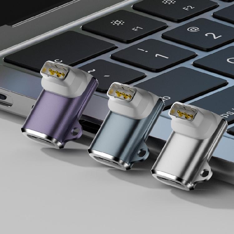 Magnetic Charging Adapter Type C To 3 Pin Secure Connection LED Indicator 3 Color Variants Portable Keyring Accessory