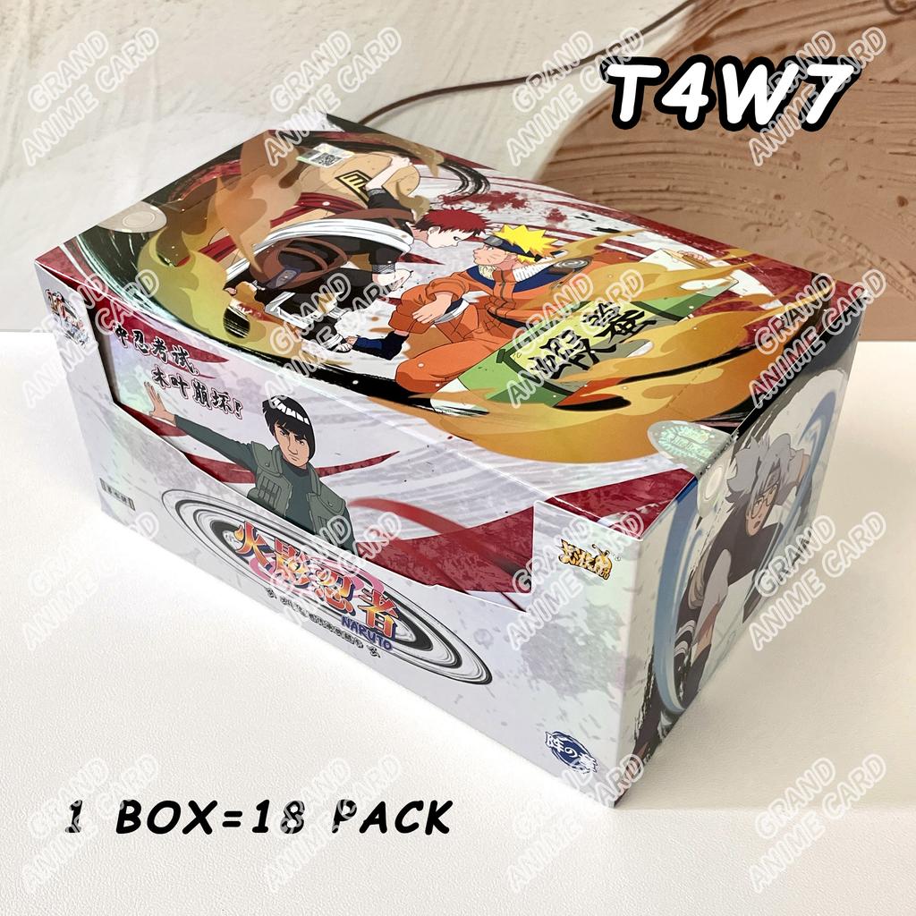 Genuine Naruto Cards T2W9 T4W8 Booster Box Anime TCG Rare SE BP CR MR Ninja World Fight Chapter Collection Kids Toy Gift