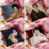 Dylan Wang Chinese Actor Cushion Cover Anti-Dustmite Pillowcase Invisible Zipper Silky Short Plush Sofa Cushion Cover